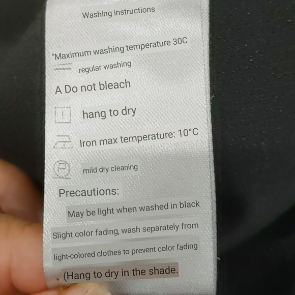 Black Midi Skirt with Front Slit Size XS/S - Picture 8 of 8